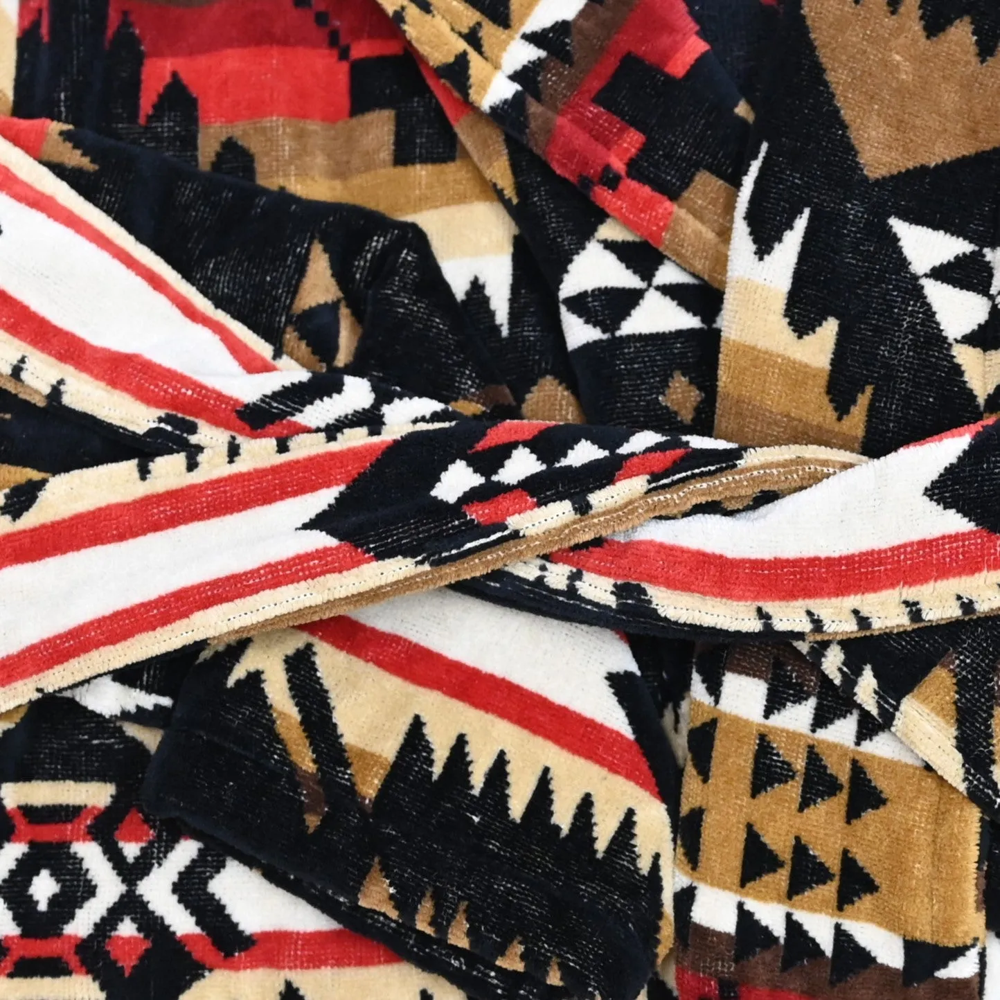 Ladies Robe Nehalem Black\Red